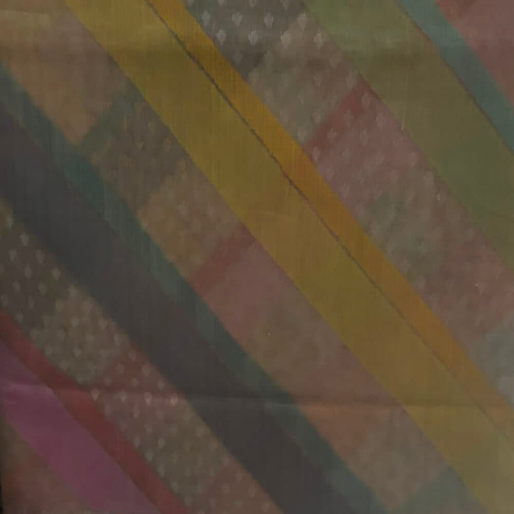 Banarasi Rangkat Saree, the weave in close detail